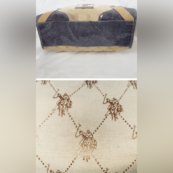 U.S.Polo Assn. Large Shoulder Satchel Handbag Purse Tote Bag - Picture 13 of 15